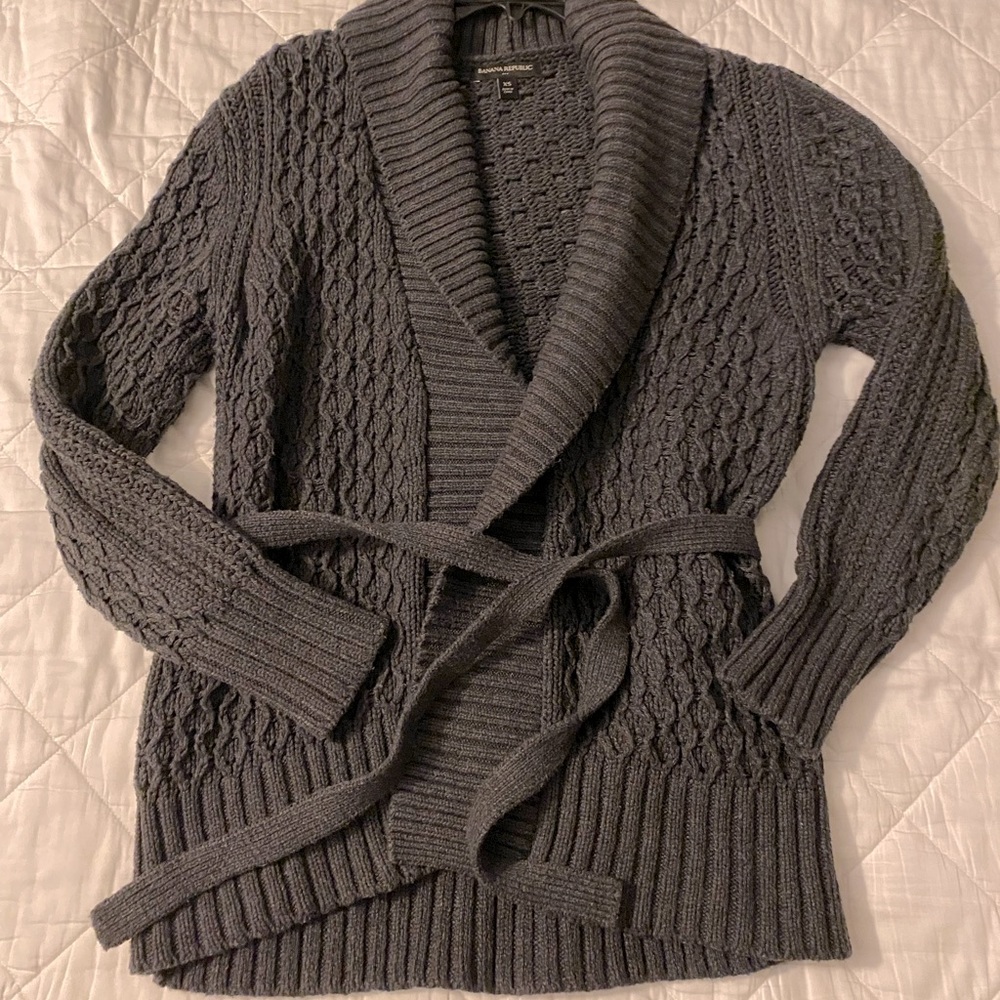 Charcoal gray cardigan